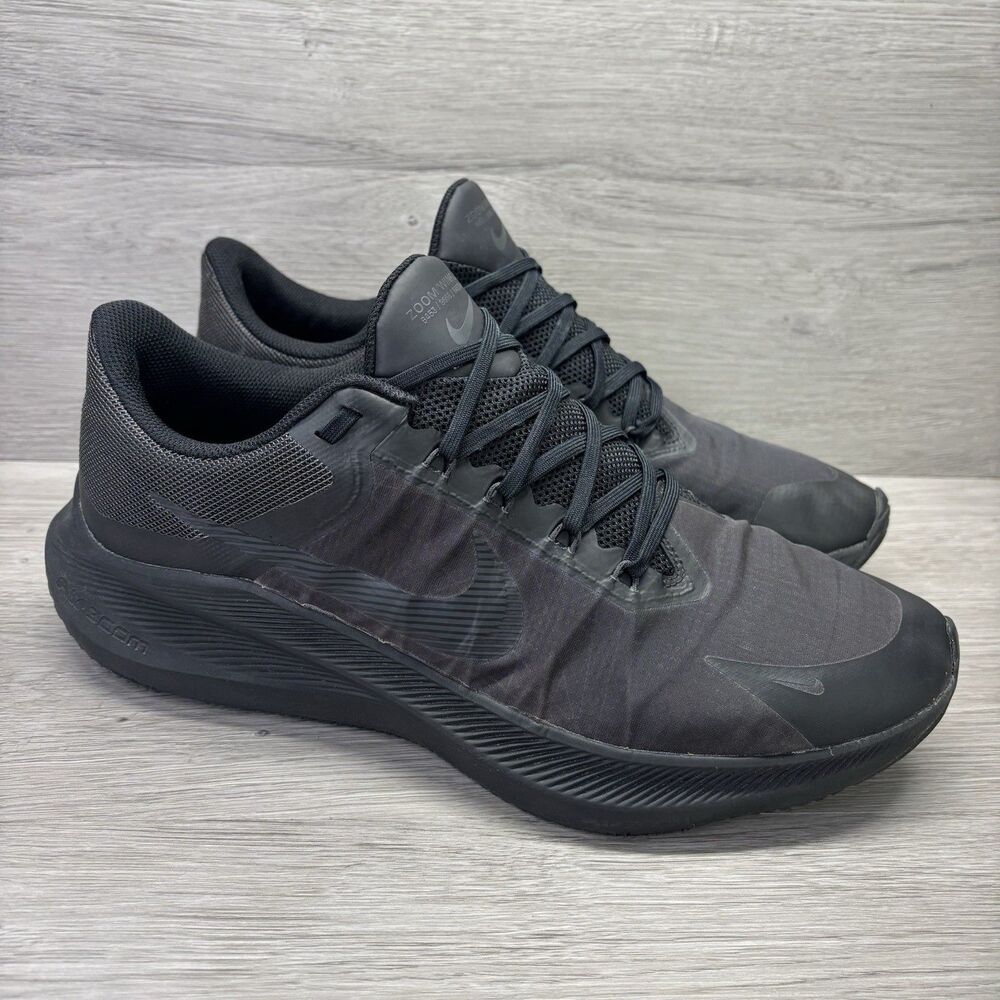 Nike Zoom Winflo 8 Men's Size 13 Black Gray Running Shoes (CW3419-002) Training